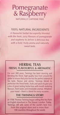 Twinings Pomegranate & Raspberry Tea, 20 ct