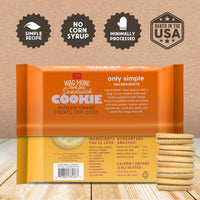 Cloud Star Wag More Bark Less Human Grade Sandwich Cookie Treats for Dogs, Peanut Butter 11.8 oz