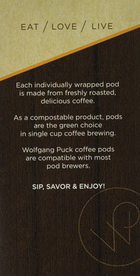 Wolfgang PuckCoffee, Caramel Cream, 9.5 Gram Soft Pods, 18 Count (Pack of 1)