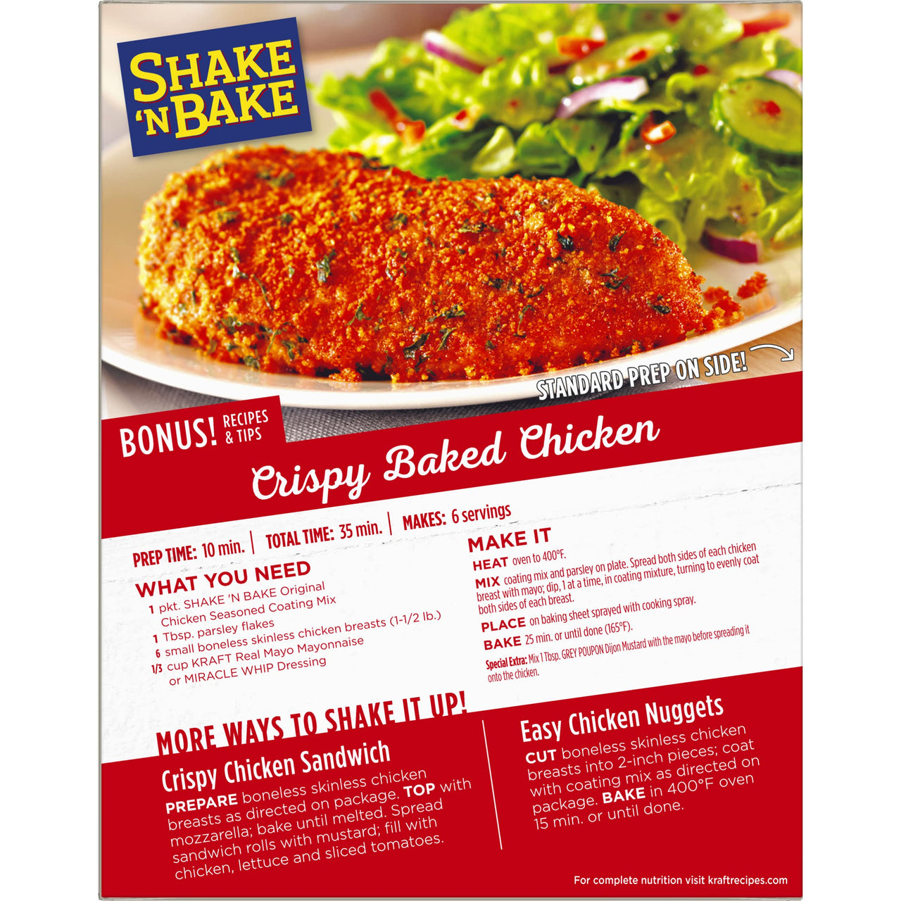 Shake 'N Bake Original Chicken Seasoned Coating Mix (9 oz Box)