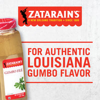 Zatarain's  Gumbo Fil, 12 oz - One 12 Ounce Container of Gumbo Fil Seasoning Made Sassafras Tree Leaves, Best for Cajun Gumbo Soup or Seafood Stew