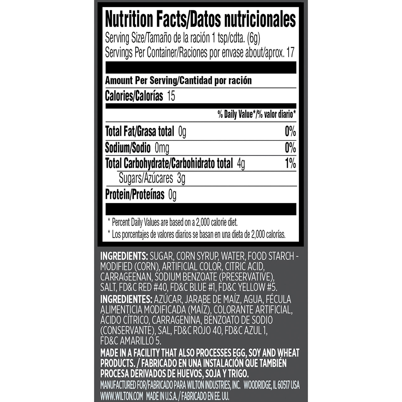 Wilton Black Sparkle Gel, 3.5 oz.