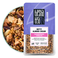 Tiesta Tea - Nutty Almond Cream, Loose Leaf Cinnamon Almond Herbal Tea, Non-Caffeine, Hot & Iced Tea, 1.9 oz Pouch - 25 Cups, Natural Flavored, No Artificals, Herbal Tea Loose Leaf
