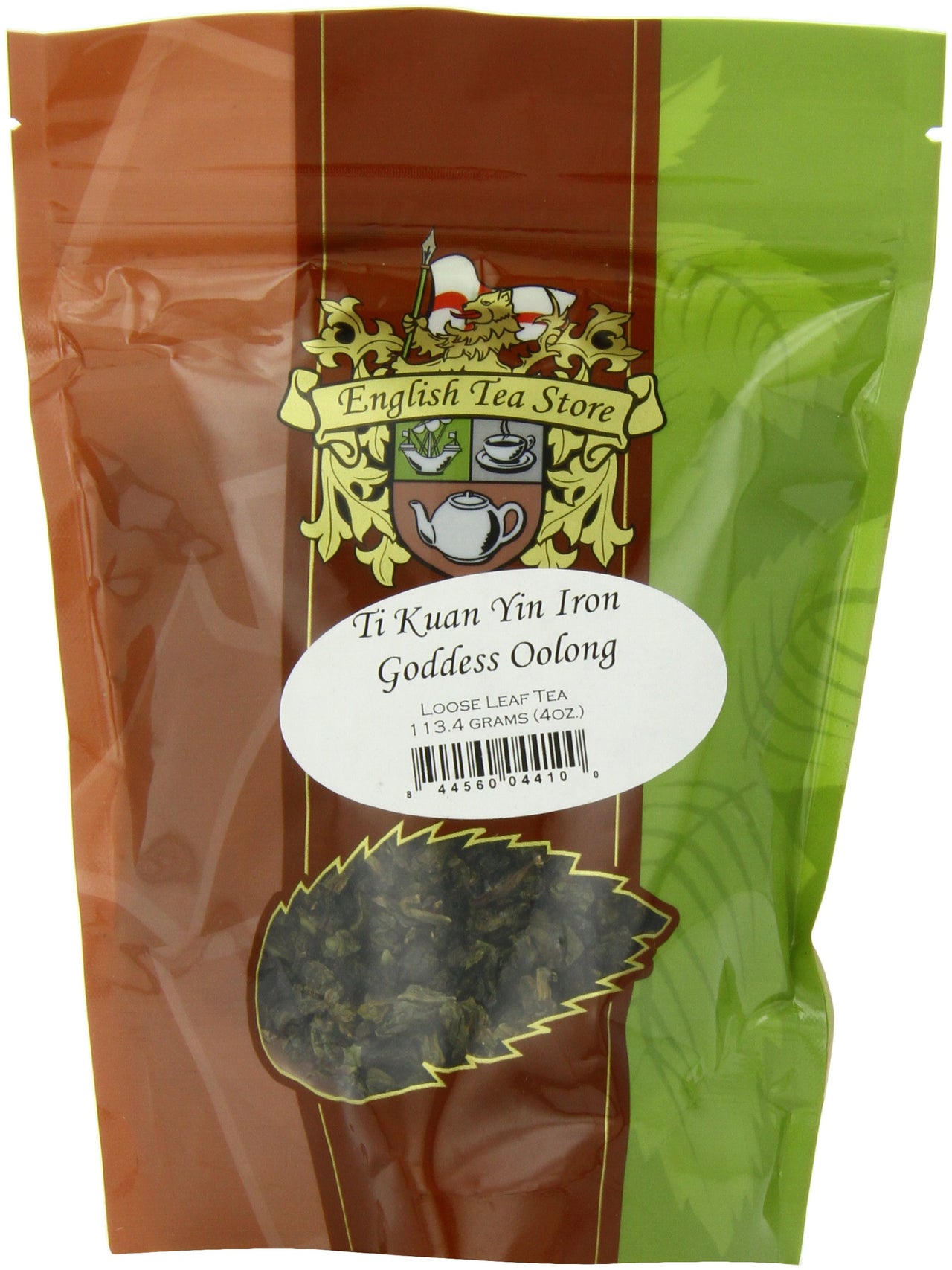 English Tea Store Loose Leaf, Ti Kuan Yin Iron Goddess Oolong Tea - 4oz, 4 Ounce