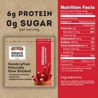 Old Wisconsin Snack Sticks, Original, 8-Ounce Package