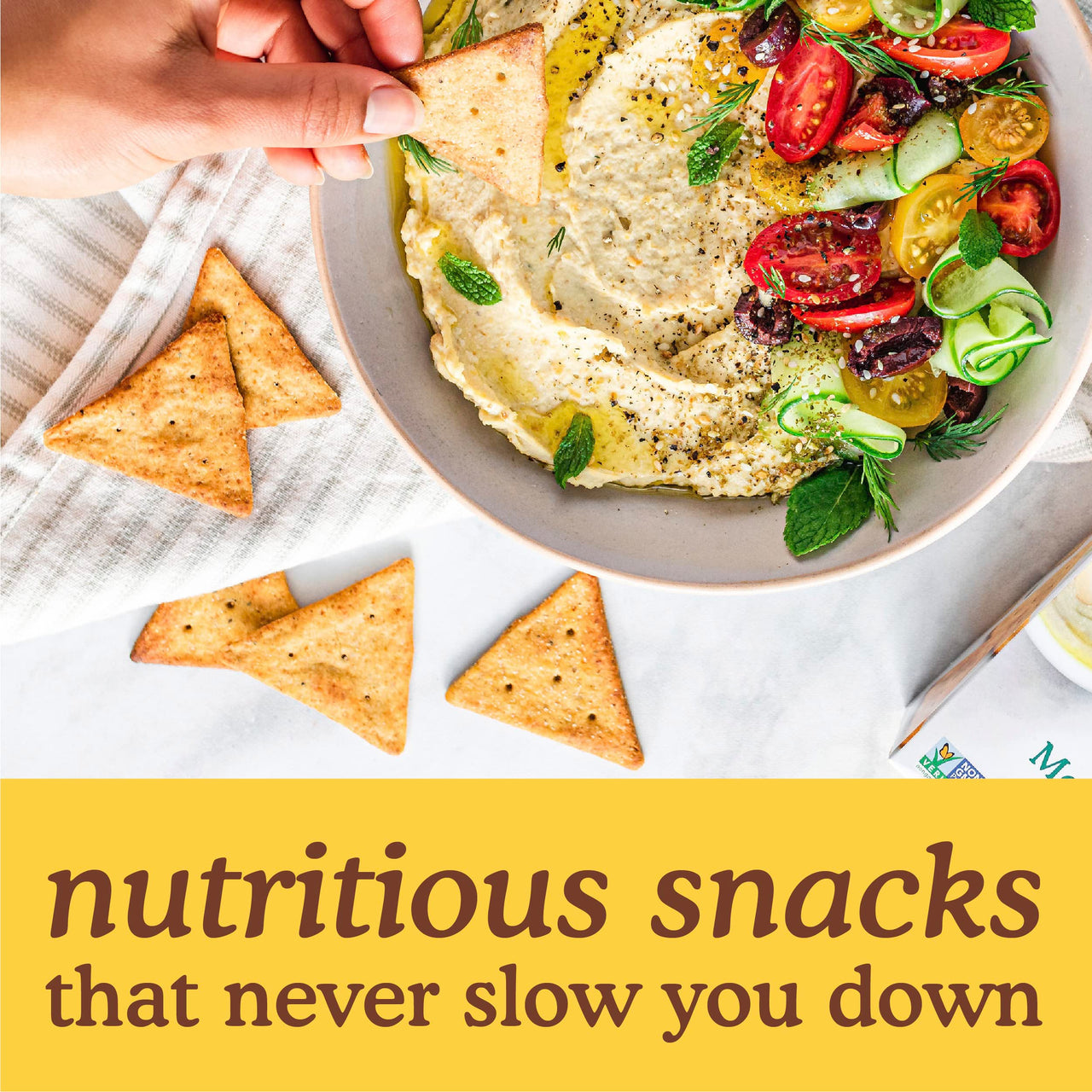 Simple Mills Veggie Flour Pita Crackers, Mediterranean Herb - Gluten Free, Vegan, Healthy Snacks, Paleo Friendly, 4.25 Ounce (Pack of 1)