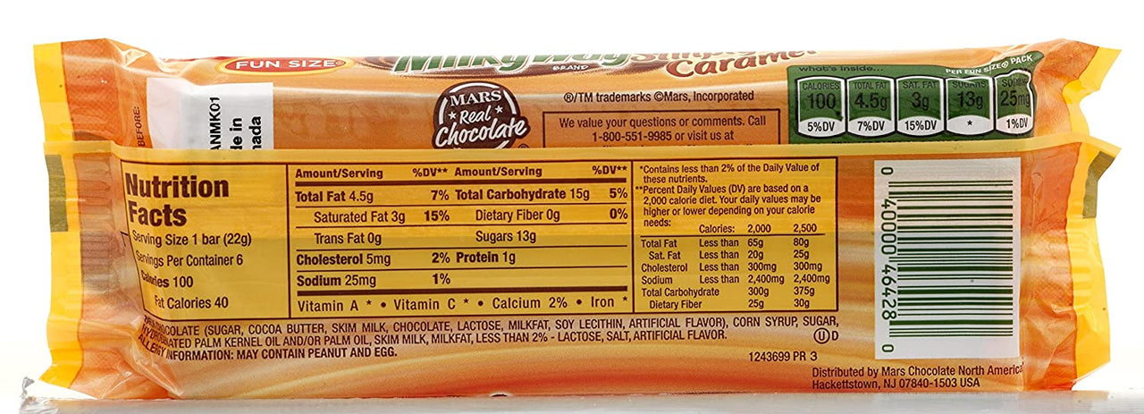 MILKY WAY Simply Caramel Milk Chocolate Fun Size Candy Bar, 4.42 Ounce