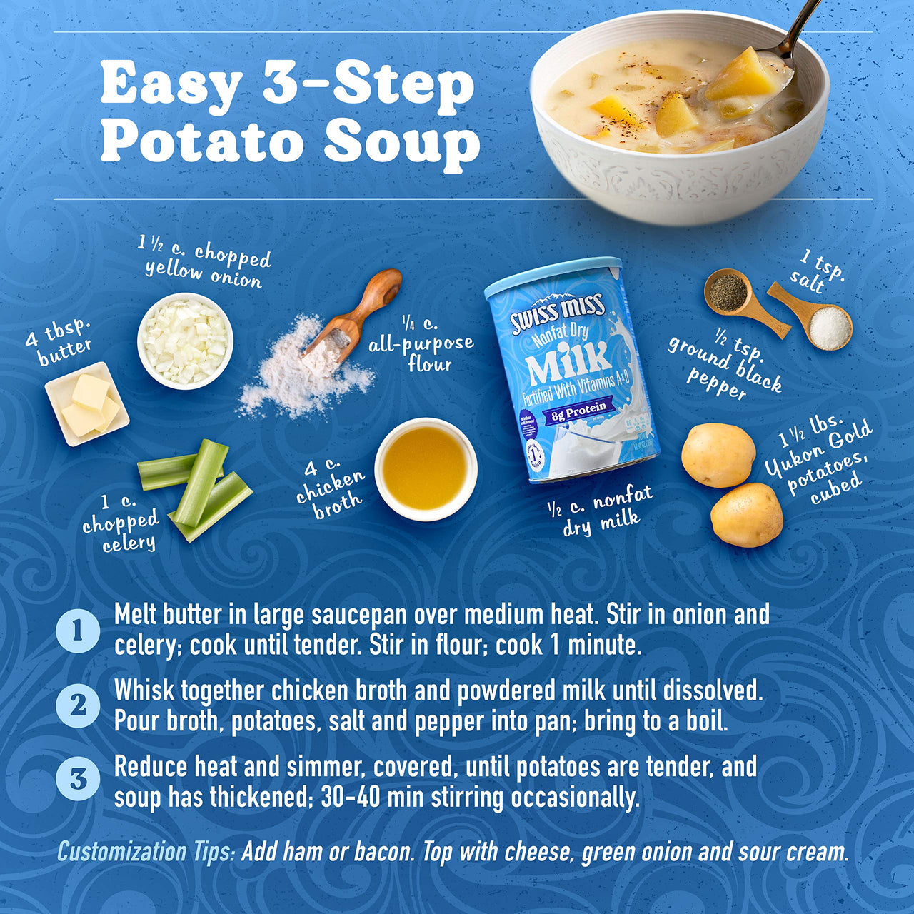 Swiss Miss Powdered Milk, 12.98 Oz