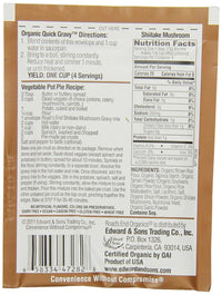 Road's  End Organics Gluten Free Shiitake Mushroom Gravy Mix, 1 Ounce Pouch (Pack of 12)