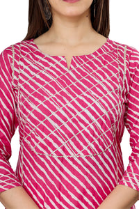 rytras Women's  Cotton Printed Straight Kurti