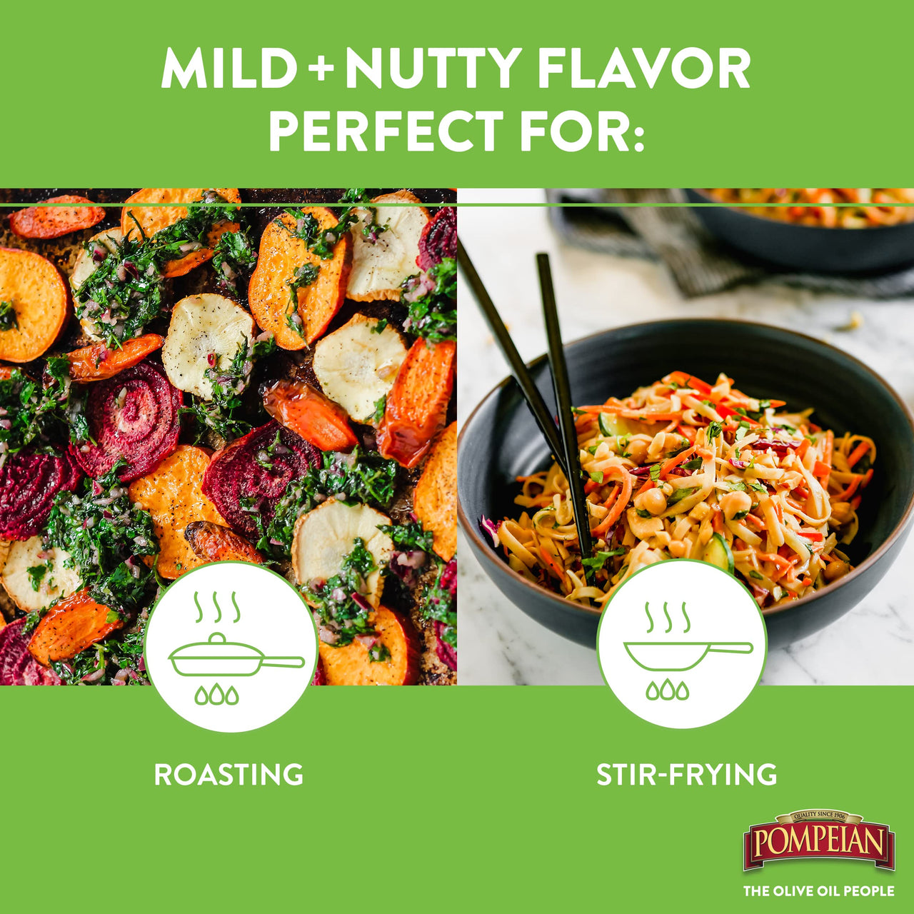 Pompeian 100% Avocado Oil Cooking Spray, Mildly Nutty Flavor, Perfect for High-Heat Cooking, Roasting and Stir-Frying, Naturally Gluten Free, Non-Allergenic, Non-GMO, No Propellant, 5 FL. OZ.