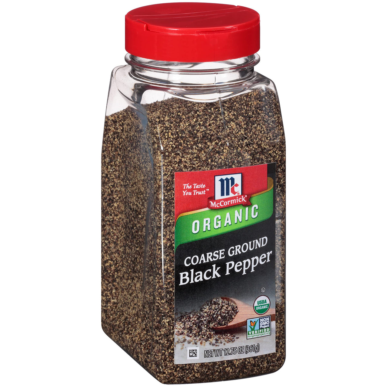McCormick Organic Coarse Ground Black Pepper, 12.75 oz