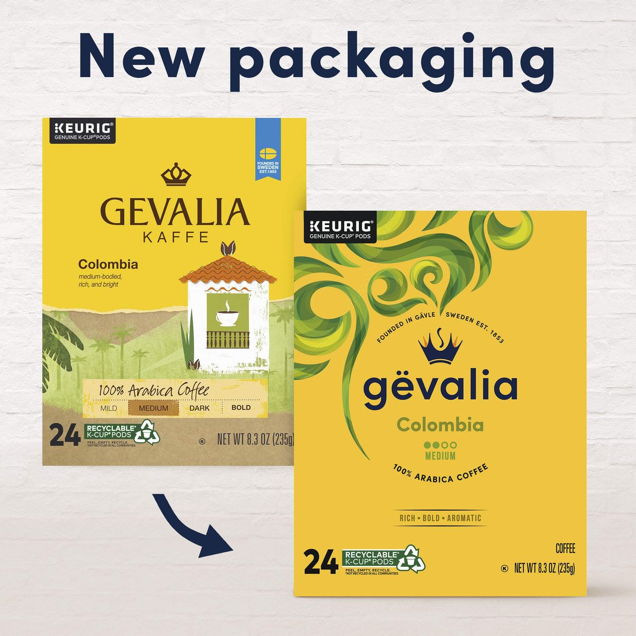 Gevalia Colombian K Cup Coffee Pod (24 Pods)