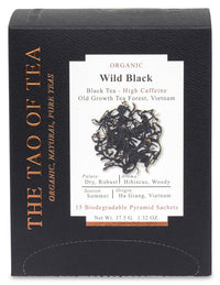 The Tao of Tea Wild Black Box Pyramid Sachets, 1.32 Ounce