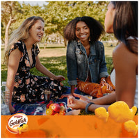 Goldfish Cheddar Cheese Crackers, Baked Snack Crackers, 1 oz On-the-Go Snack Packs, 9 Count Tray