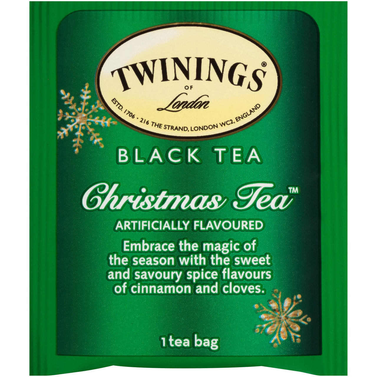 Twinings of London Holiday Variety Tea Bag Pack, Christmas Tea and Winter Spice, 20 Count (Pack of 4)