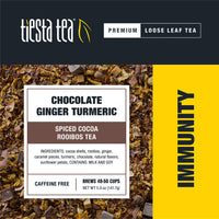 Tiesta Tea Chocolate Ginger Turmeric Rooibos Tea, 5 Ounce Tin