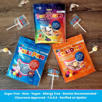 Zollipops Clean Teeth Lollipops - Assorted Flavors 8oz - Anti-Cavity, Sugar Free Candy with Xylitol for a Healthy Smile - Great for Kids, Diabetics, Vegan, and Keto Diet