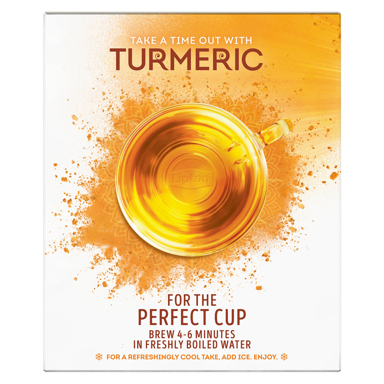 Lipton Herbal Tea Bags, Terrific Turmeric, 15 Count, Pack of 4