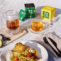 T2 Tea - Melbourne Breakfast Black Tea, 25 Tea Bags in a Box, Sweet Vanilla Flavoured Tea, 50g (B125AE019)