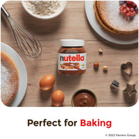 Nutella Hazelnut Spread with Cocoa for Breakfast, Great for Easter Baking, 13 oz Jar