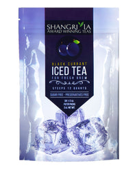 Shangri-La Tea Company Iced Tea, Unsweetened and All Natural, Black Currant, 0.5 Oz (Pack of 6) (5055)