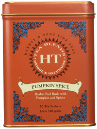 Harney & Sons Pumpkin Spice Rooibos Tea 20 ct Sachet Tin (Pack of 2)