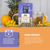 Tiesta Tea - Mango Dreamzzz, Loose Leaf Mango Chamomile Herbal Tea, Non-Caffeinated, Hot & Ice Tea, 12 oz Bulk Bag - 200 Cups, Natural Flavored, Calming, Herbal Tea Loose Leaf