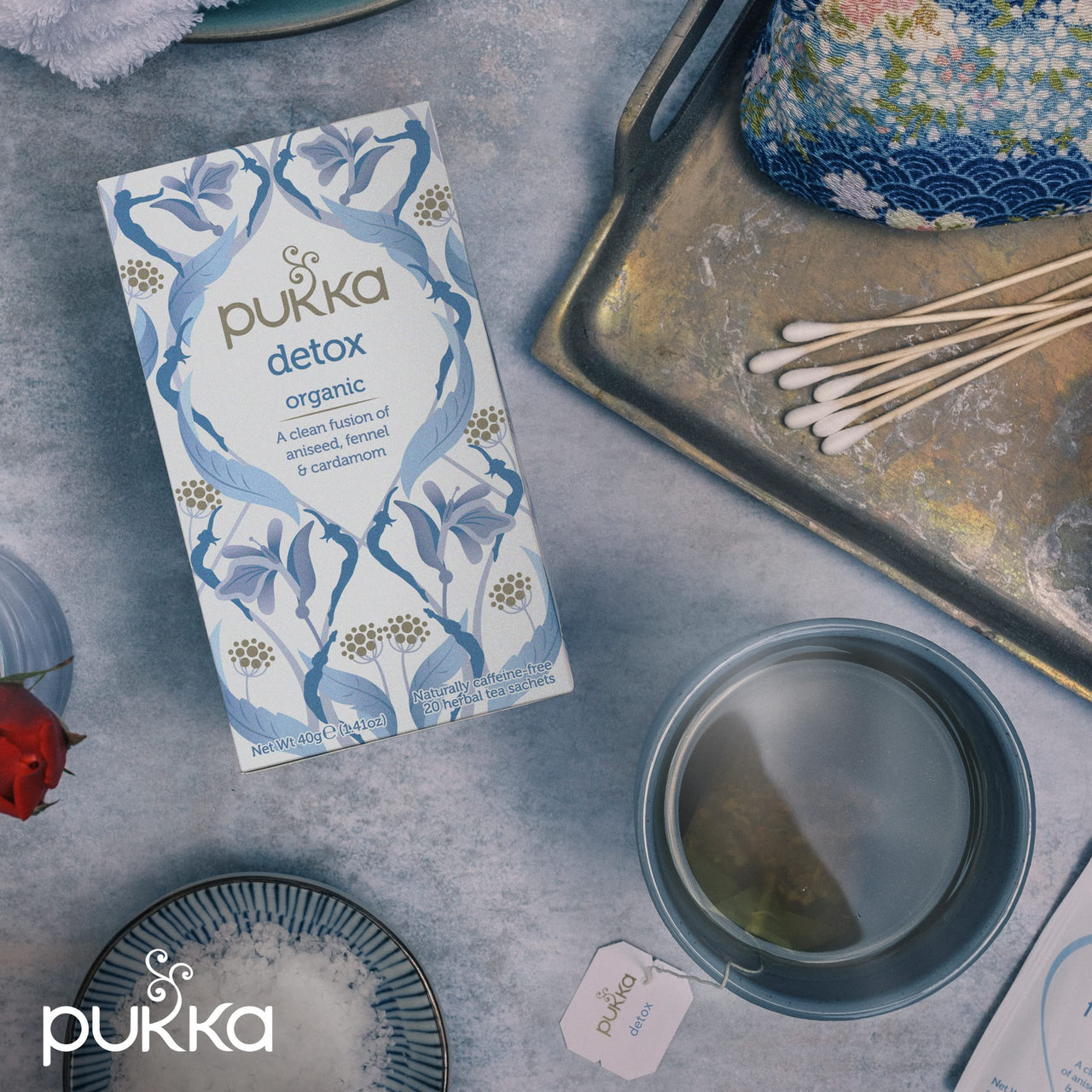 Pukka Organic Detox Tea with Aniseed, Fennel and Cardamom, Perfect for Inner Reset, Pack of 3 (60 Tea Bags)