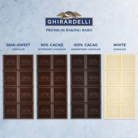 Ghirardelli Premium Baking Bar, Semi-Sweet Chocolate, 4 Ounce (Pack of 12)