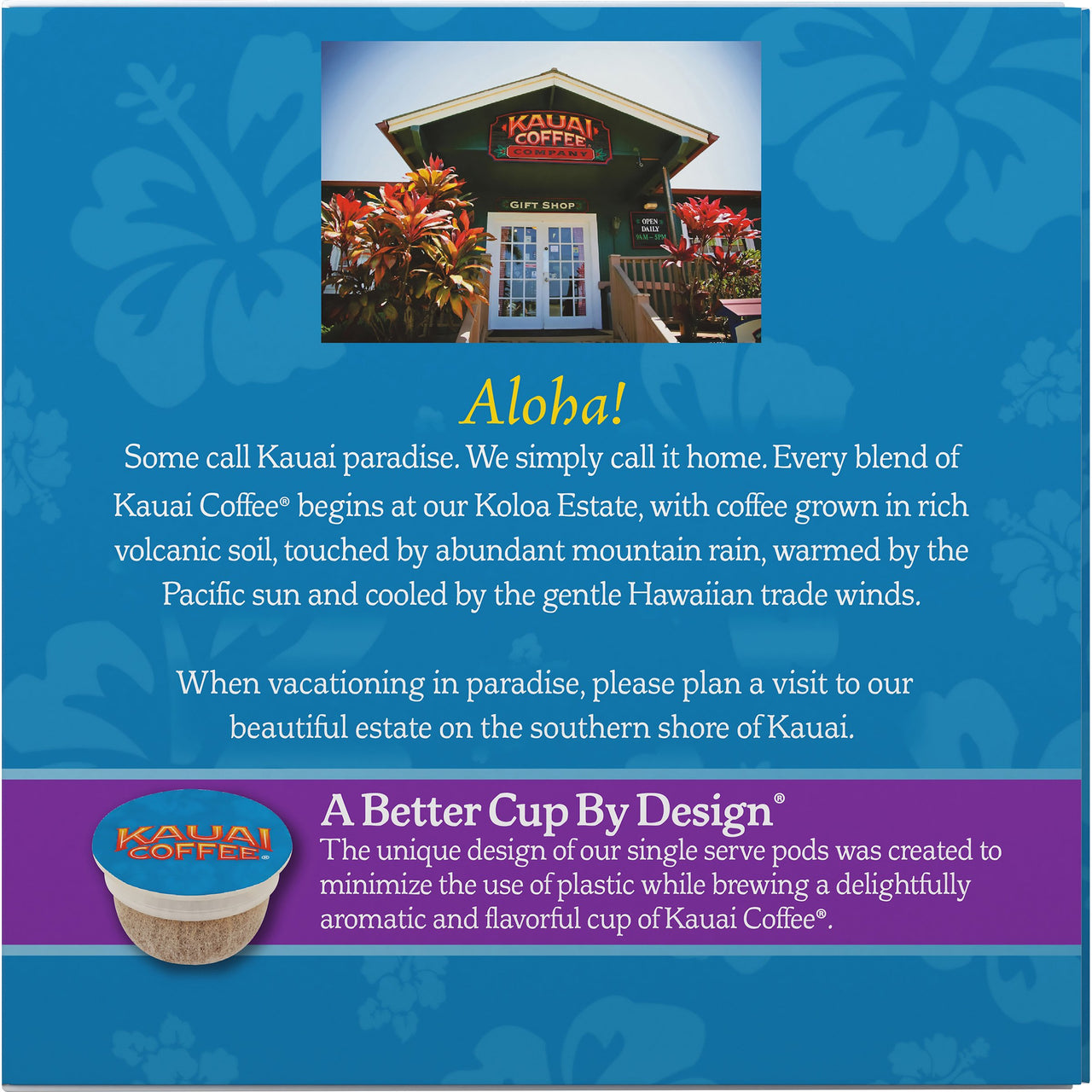 Kauai Coffee Single-Serve Pods, Garden Isle Medium Roast - Arabica Coffee from Hawaiis Largest Coffee Grower, Compatible with Keurig K-Cup Brewers - 20 Count