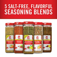 Lawry's  Salt Free 17 Seasoning, 10 oz - One 10 Ounce Container of 17 Seasoning Spice Blend Including Toasted Sesame Seeds, Turmeric, Basil and Red Bell Pepper for Seafood Poultry and Beef