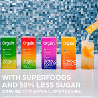 Organic Rapid Hydration Packets by Orgain, Mango Hydro Boost - Packed with Electrolytes & Superfoods, Less Sugar, Gluten Free, Vegan, No Soy Ingredients or Artificial Flavors, Non-GMO (Pack of 8)