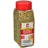 Lawry's  Salt Free 17 Seasoning, 10 oz - One 10 Ounce Container of 17 Seasoning Spice Blend Including Toasted Sesame Seeds, Turmeric, Basil and Red Bell Pepper for Seafood Poultry and Beef