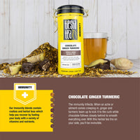 Tiesta Tea Chocolate Ginger Turmeric Rooibos Tea, 5 Ounce Tin