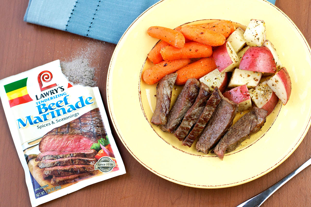 Lawry's  Tenderizing Beef Marinade Spices & Seasonings Mix, 1.06 oz (Pack of 12)