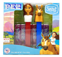 Pez Candy Spirit Gift Set  Includes Lucky and Spirit Dispensers and 6 Rolls, Mixed-Fruit, 1 Count