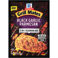 McCormick Grill Mates Black Garlic Parmesan 3-In-1 Seasoning Mix, 1 oz (Pack of 12)