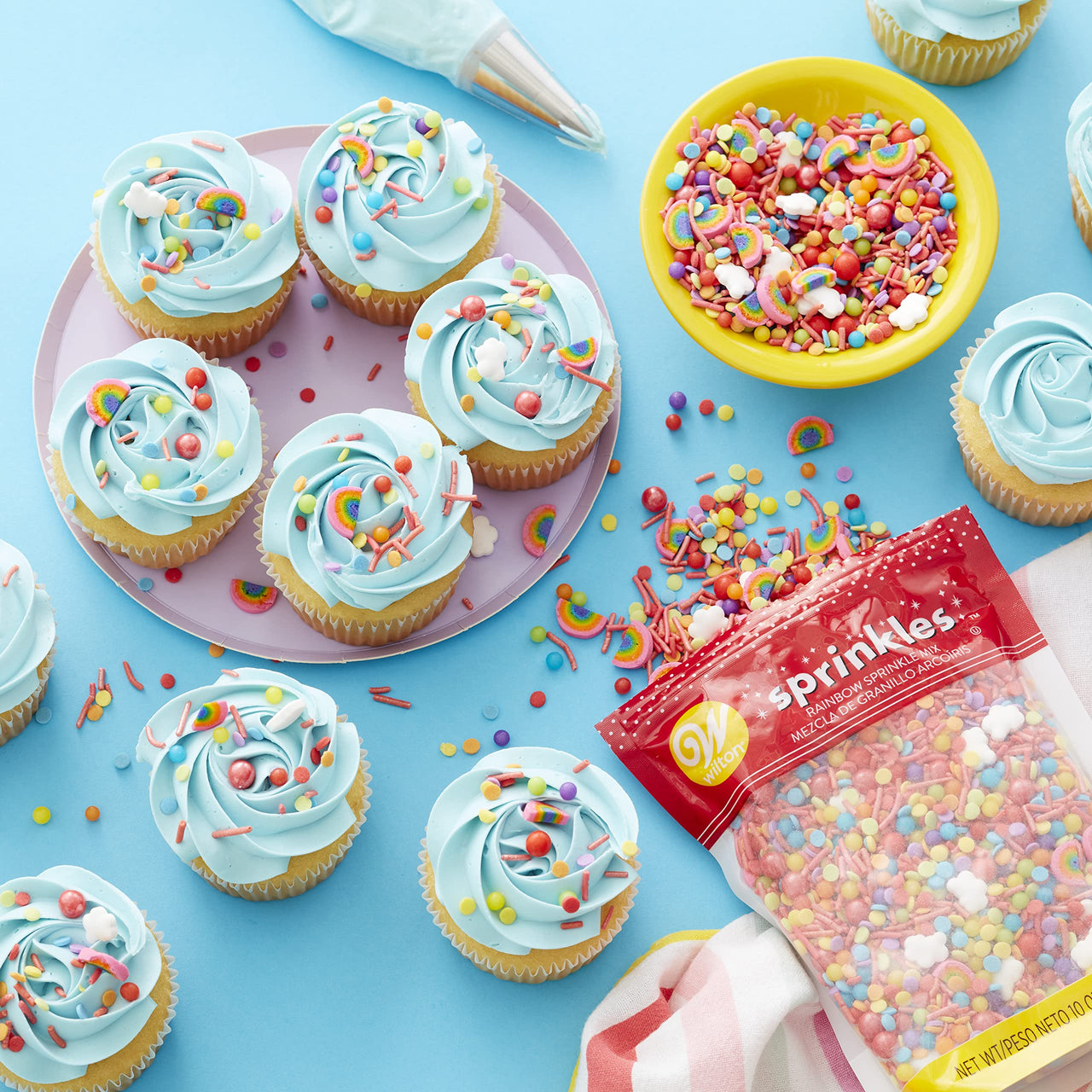 Wilton Rainbow Sprinkles Mix, 10 oz.