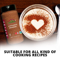 Himalayan Chef Organic Cinnamon Powder, Free from additives & Artificial Dyes, Non GMO & Gluten Free, Unique Cinnamon Powder Shaker 5.29 Oz
