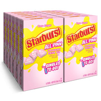 Starburst Singles To Go Powdered Drink Mix, All Pink Strawberry, 12 Boxes with 6 Packets Each - 72 Total Servings, Sugar-Free Drink Powder, Just Add Water, 6 Count (Pack of 12)