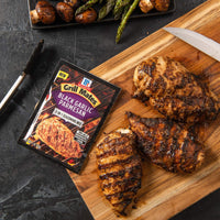 McCormick Grill Mates Black Garlic Parmesan 3-In-1 Seasoning Mix, 1 oz (Pack of 12)