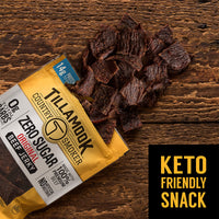 Tillamook Country Smoker Keto Friendly Zero Sugar Beef Jerky Variety Pack, Original & Black Pepper, 2.2 Ounce (Pack of 4)
