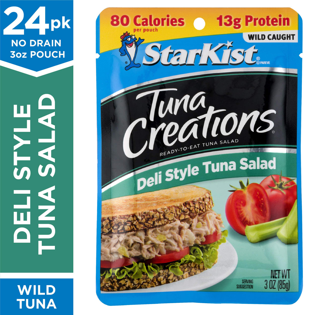 StarKist Ready-to-Eat Tuna Salad, Original Deli Style, 3 oz pouch (Pack of 24) (Packaging May Vary)