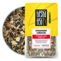 Tiesta Tea - Strawberry Lemonade, Loose Leaf Strawberry Lemon Herbal Tea, Non-Caffeine, Hot & Ice Tea, 2 oz Pouch - 25 Cups, Natural Flavored, Herbal Tea Loose Leaf Blend