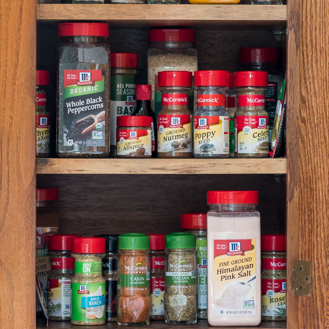 McCormick Organic Whole Black Peppercorns, 13.75 oz