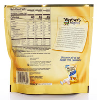 Werther's  Original Sugar Free Assorted Candy Pack of 2 Bags of Hard Candy (7.7oz Each) - 3 Flavors: Coffee, Chocolate, Caramel - Bundle with Ballard Products Pocket Bag