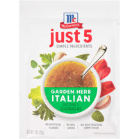 McCormick Just 5 Simple Ingredients Garden Herb Italian Dressing & Seasoning Mix, 1 oz each, 12 Count (Pack of 1)