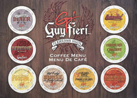 Guy Fieri Flavortown Coffee Pods, Caramel Apple Bread Pudding Flavored Coffee, Medium Roast Coffee, Single Serve for Keurig K Cups Machine, 24 Count