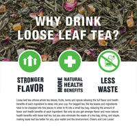 Tiesta Tea - Chinese Jasmine, Loose Leaf Classic Jasmine Green Tea, Medium Caffeine, Hot & Iced Tea, 1.8 oz Pouch - 25 Cups, Natural, Diet Support, Green Tea Loose Leaf
